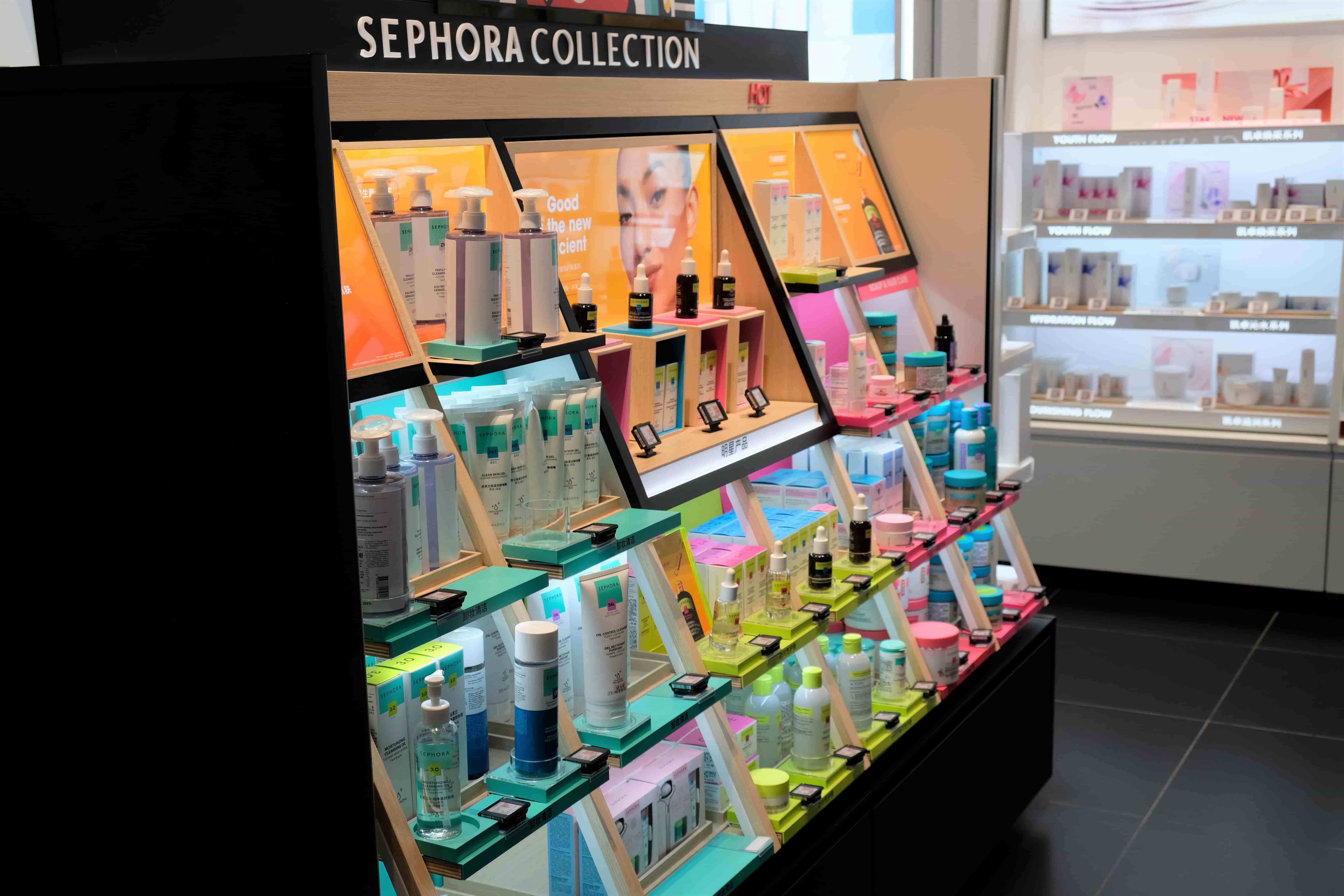 electronic shelf labels in sephora collection